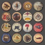 A selection of Australia Day badges from 1917/1918 collected by Ian Armstrong