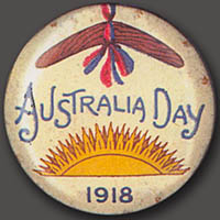Australia Day badge, 1918
