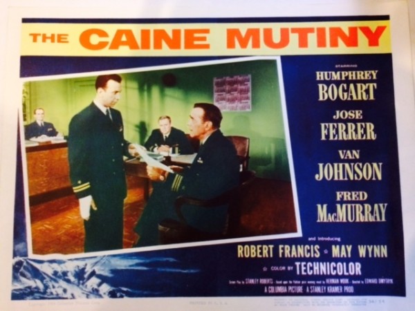 Lobby card for The Caine Mutiny