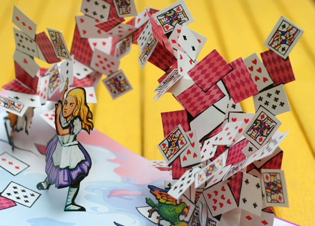 Alice in Wonderland pop up book. 