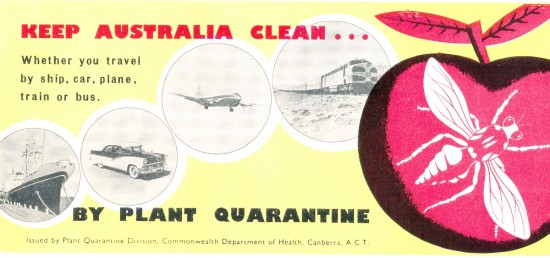 Keep Australia Clean, blotter, 1950s, 9 x 20 cm. Collection of Andrew H.