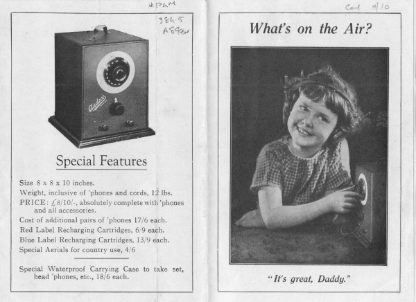 Radio  advertising from the Monash University Library, Rare Books Collection.