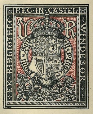 Bookplate of Queen Victoria.