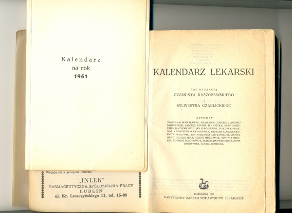 Kalendarz Lenarski, 18 x 13 cm. Collection of Richard Felix.