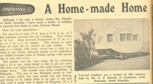 From Motor Manual, 1949, article about a home made caravan. Collection of Andrew H.