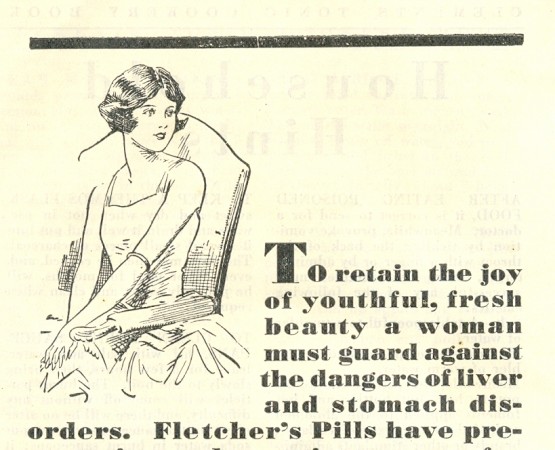 Extract from an advertisement in the Clements Tonic Cookery Book.