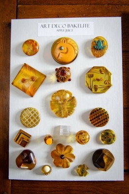 Art deco buttons, collection of Ruth Meier.