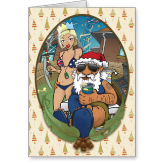 [Father Christmas and close friend relax], contemporary