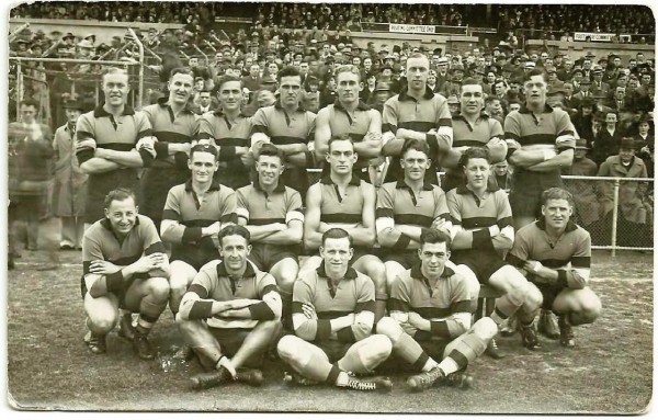 Wonderful group portrait of the Footscray Football Club 1941