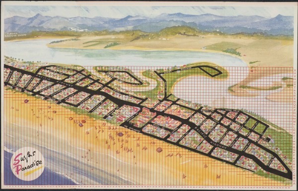 Surfers Paradise: a visual guide to “The Golden Mile” ... coloured map & directory, J.C. Thomas, Surfers Paradise, Qld, [1955]